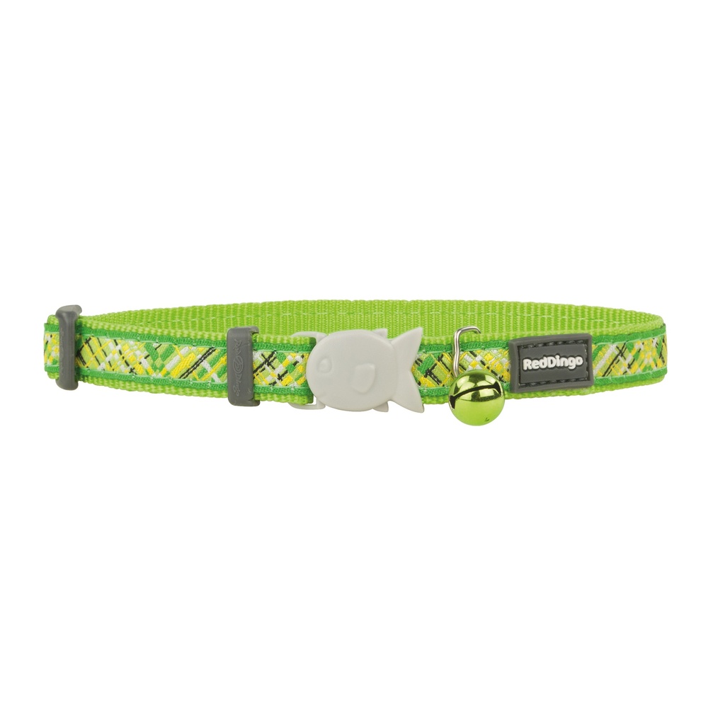 COLLIER CHAT RED DINGO 20-32 12MM FLANNO VERT