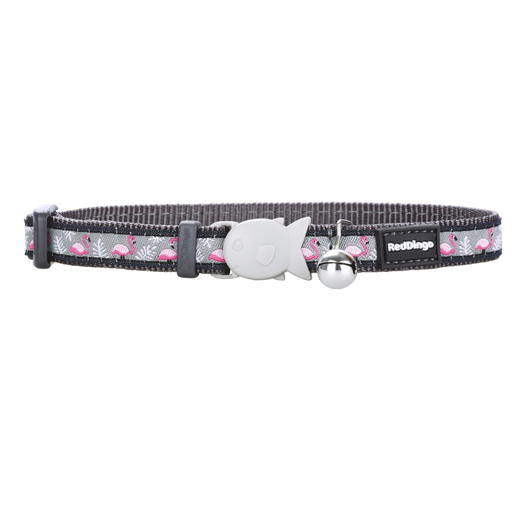 COLLIER CHAT RED DINGO 20-32 12MM FLAMAND ROSE