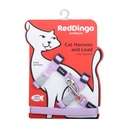 LAISSE ET HARNAIS CHAT VIOLET PASTEL COU 21/35CM, POITRAIL 27,5/47,5CM