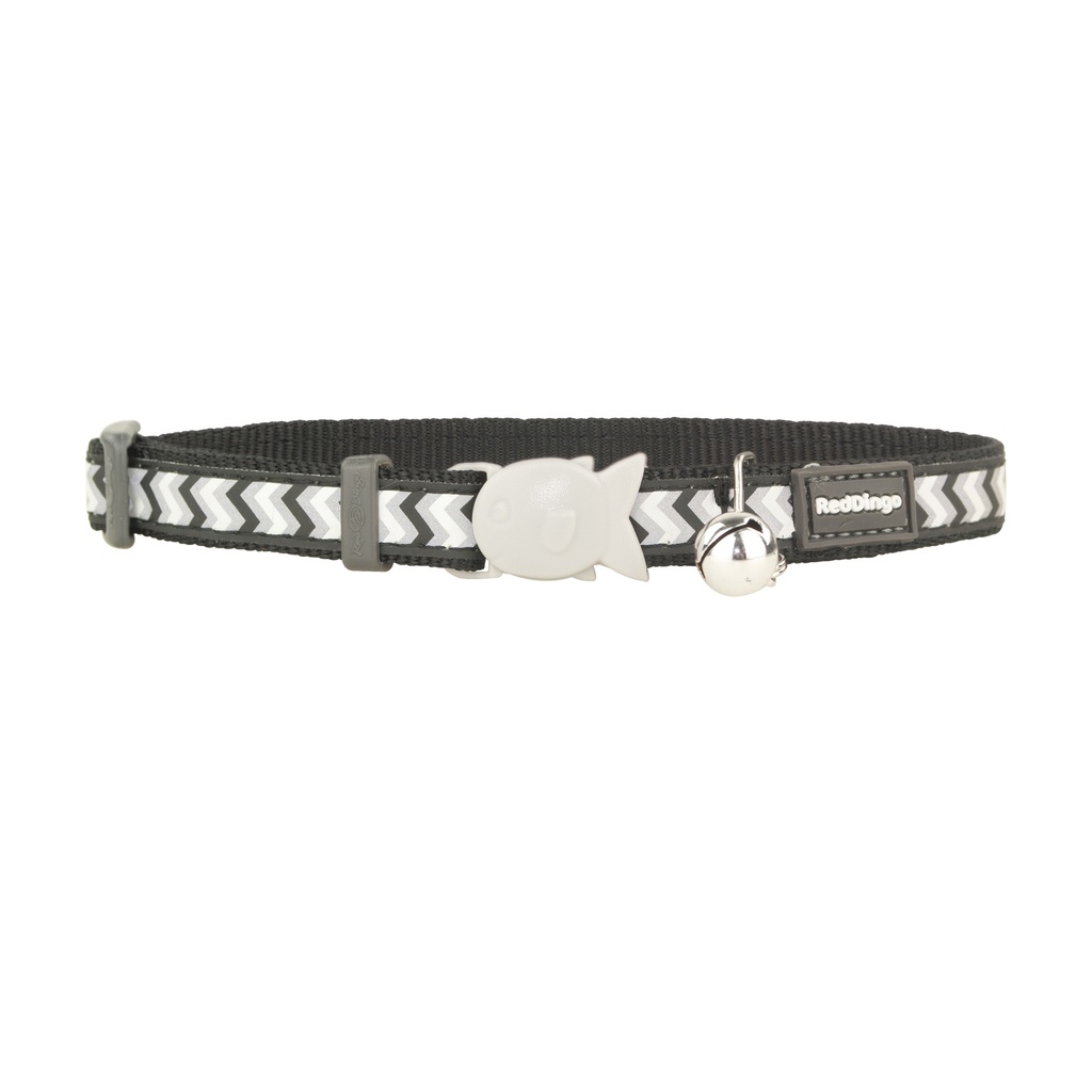 COLLIER REFLECHISSANT CHAT RED DINGO 20-32 12MM ZIGGY NOIR
