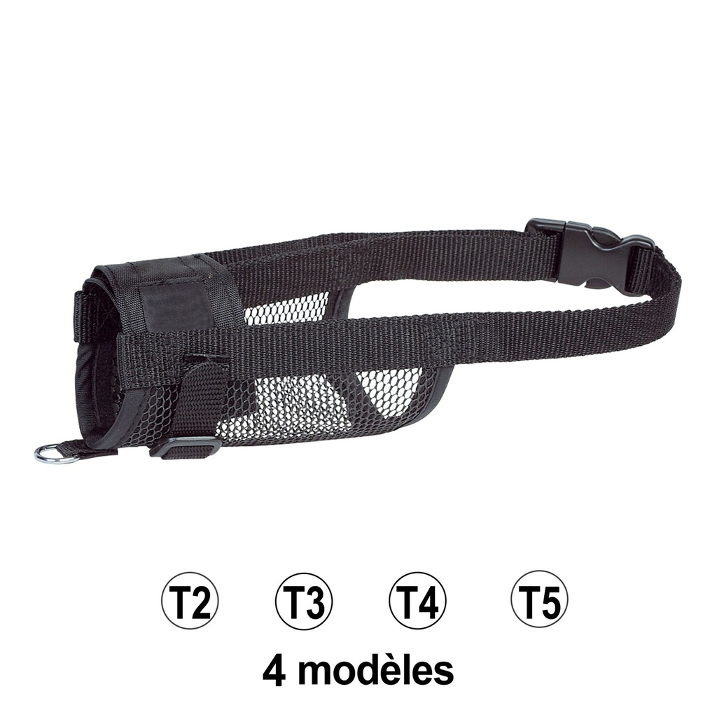 MUSELIERE NYLON REGLABLE T 2 AVEC FILET