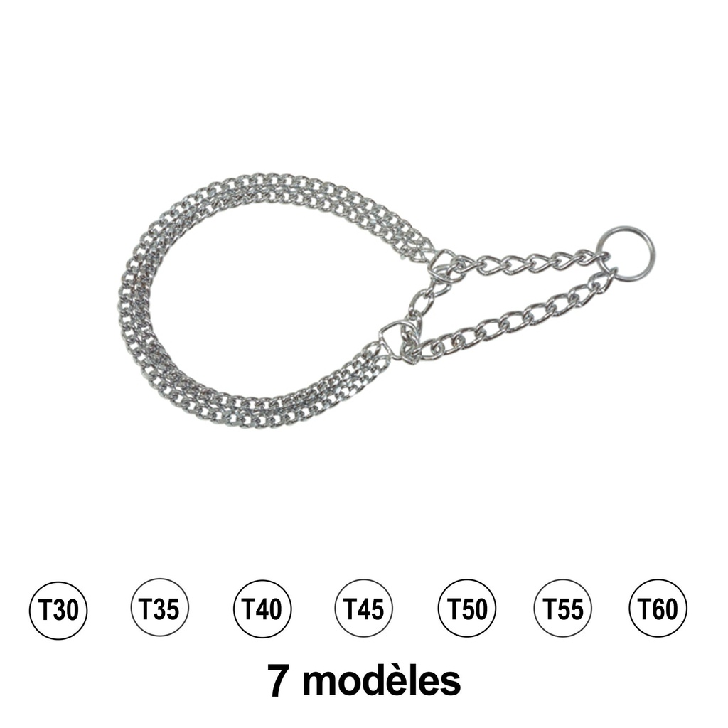 COLLIER SEMI-ETRANGLEUR 2 RANGS T30 2mm