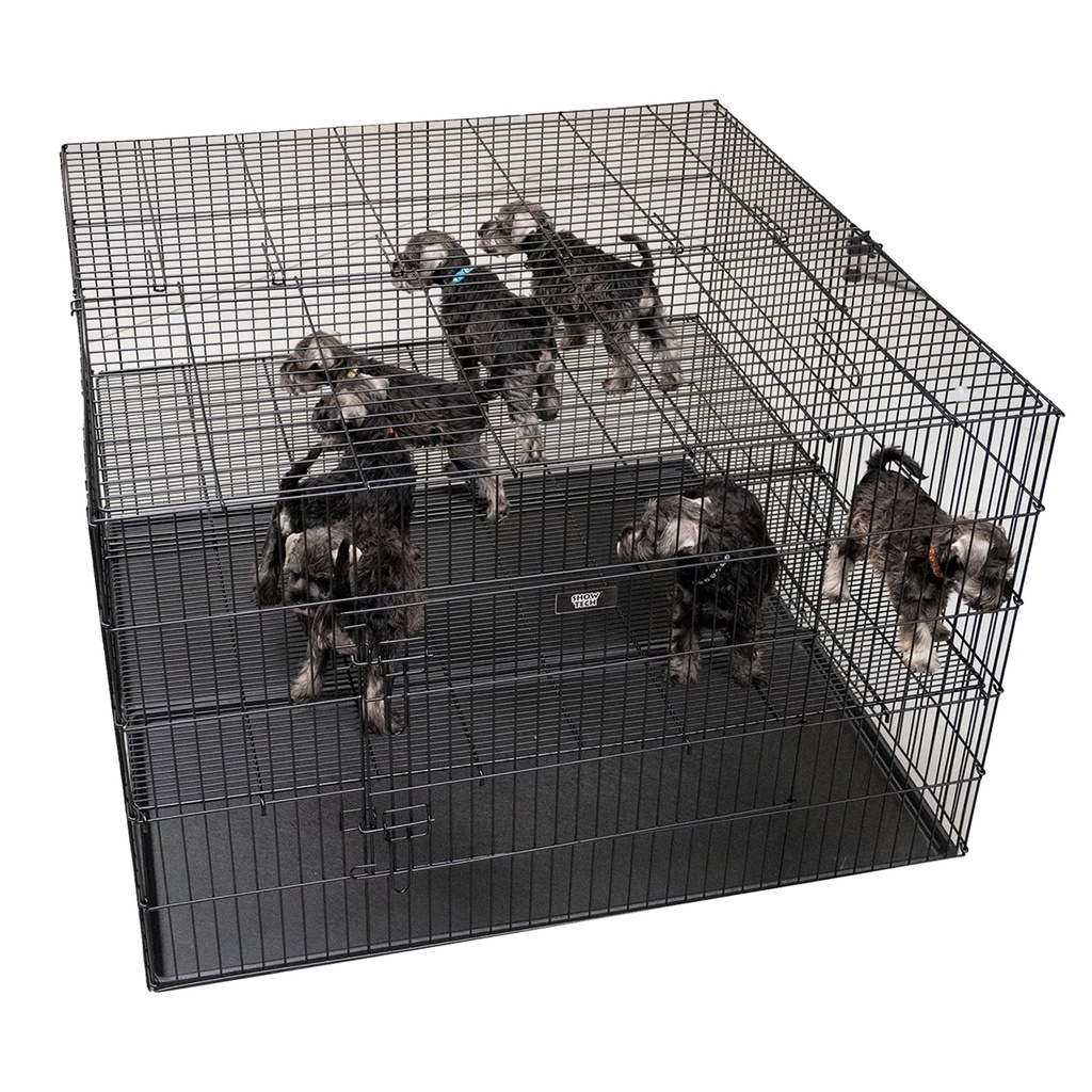 CAGE D'EXPOSITION POUR CHIOTS TAILLE L 122*122*81CM